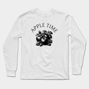 Apples Vintage Retro Established Leaf Since Long Sleeve T-Shirt